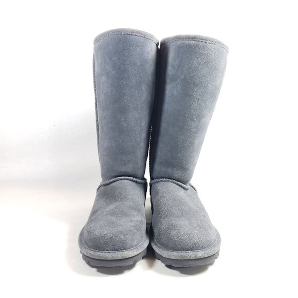 Bearpaw Womens Gray Suede Winter Boots Size 8 With Faux Fur Lining & Durable - Picture 6 of 9